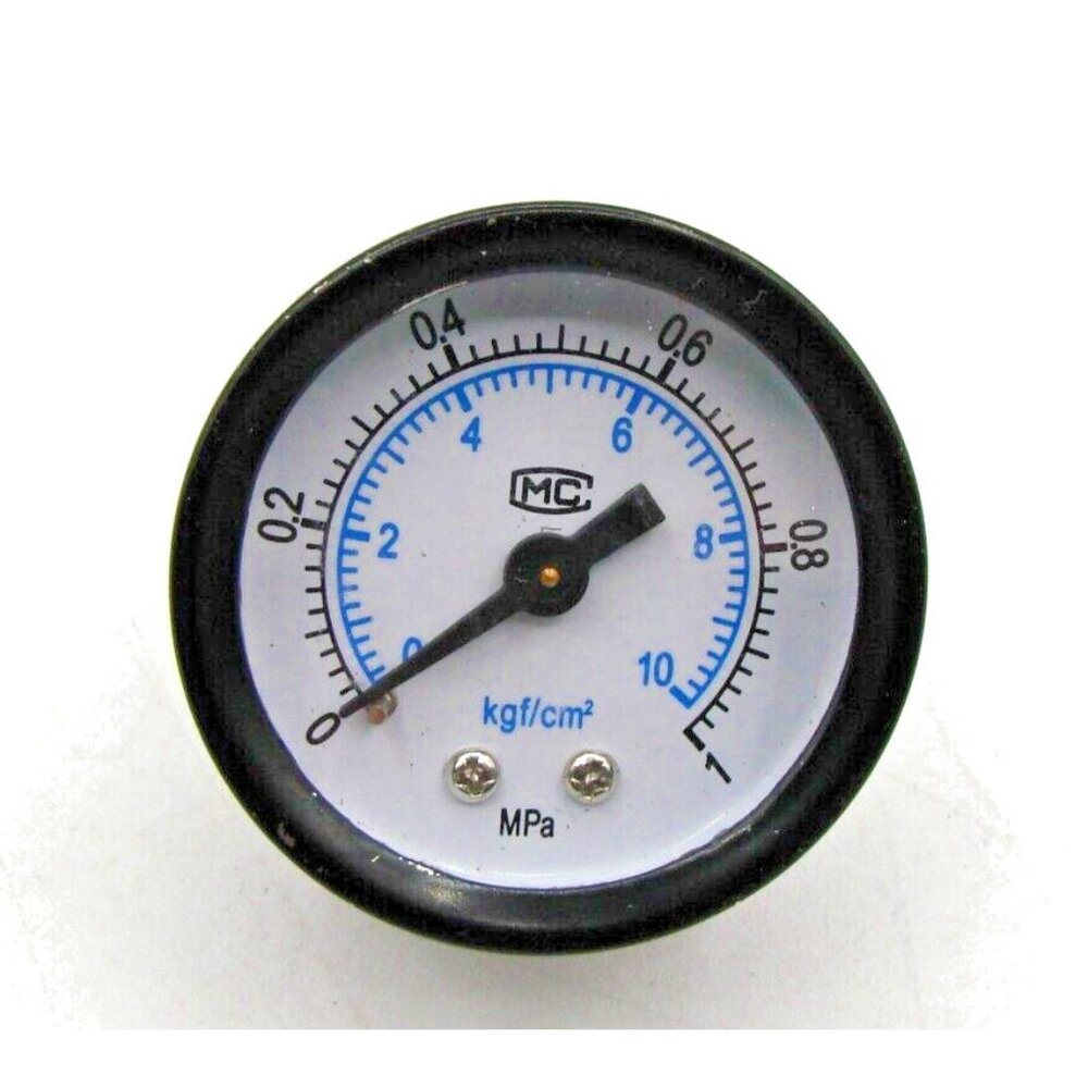 Mini Low Pressure Gauge Back Mount 1/8" Thread Fuel Oil Air Water Range 0-1.0Mpa